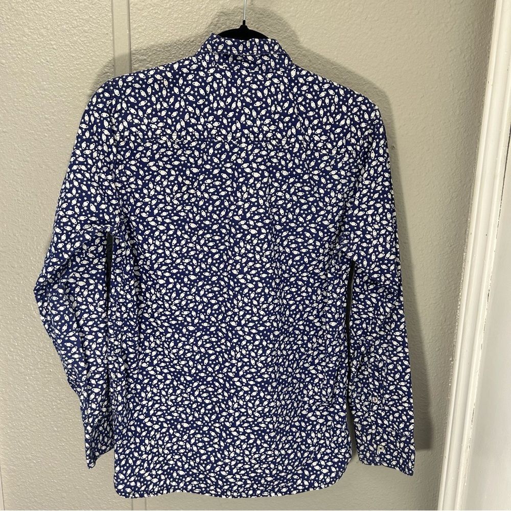 Boden Boys Outer Space Planets Button Down Shirt Size 13-14Y - Picture 9 of 10